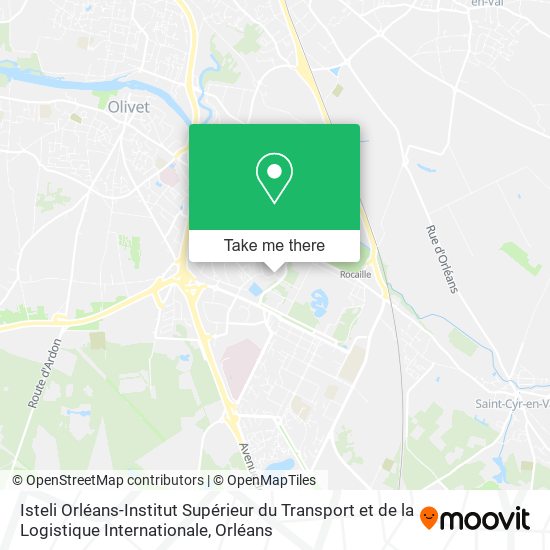 Isteli Orléans-Institut Supérieur du Transport et de la Logistique Internationale map