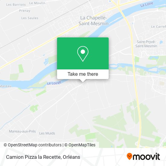 Camion Pizza la Recette map