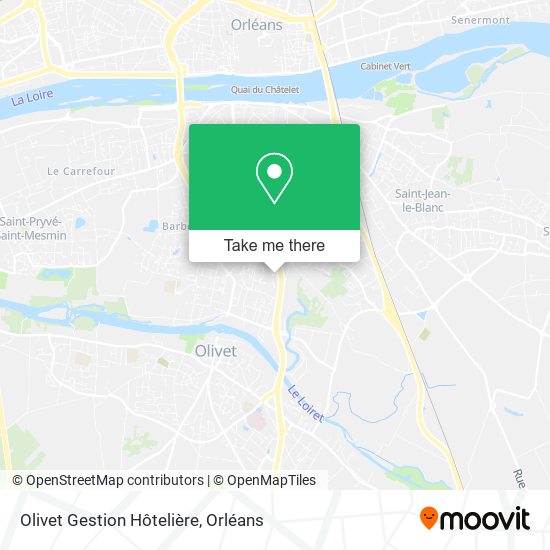 Olivet Gestion Hôtelière map