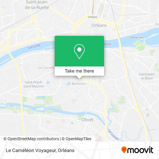 Mapa Le Caméléon Voyageur