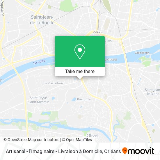 Artisanal - l'Imaginaire - Livraison à Domicile map