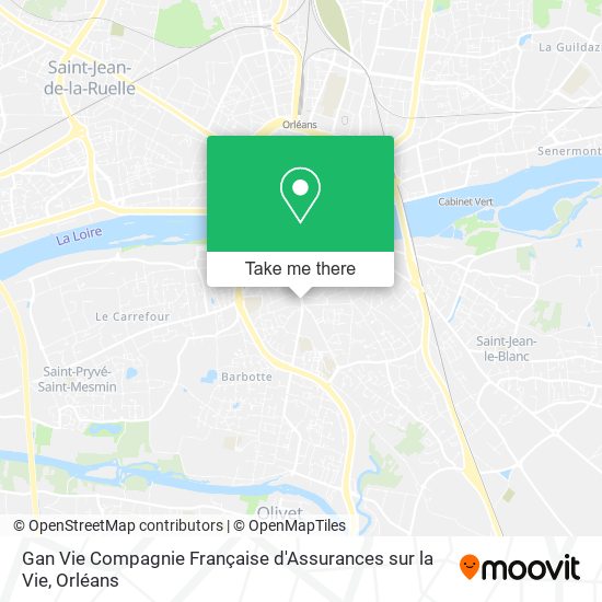 Gan Vie Compagnie Française d'Assurances sur la Vie map