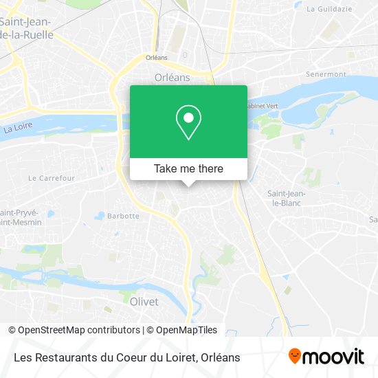 Les Restaurants du Coeur du Loiret map