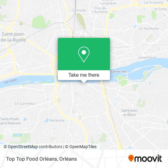 Mapa Top Top Food Orléans