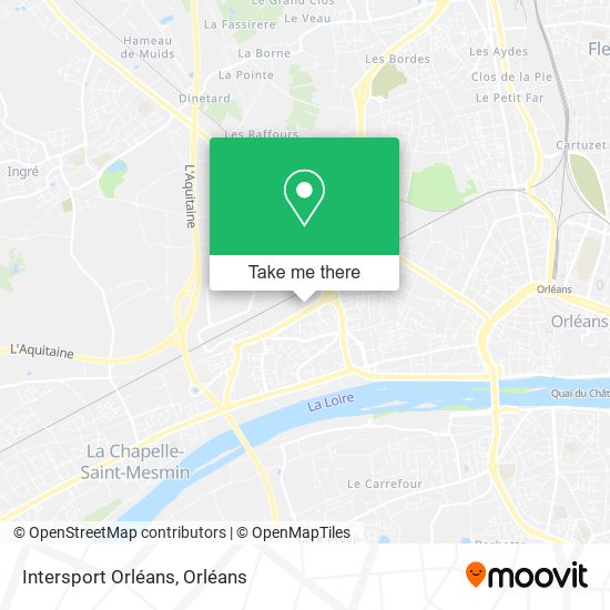 Intersport Orléans map