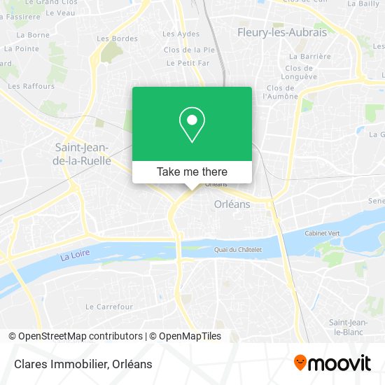 Clares Immobilier map