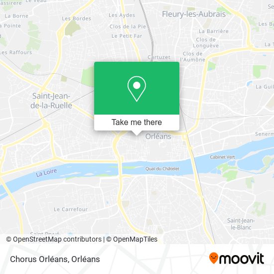 Chorus Orléans map