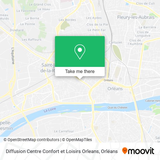 Diffusion Centre Confort et Loisirs Orleans map