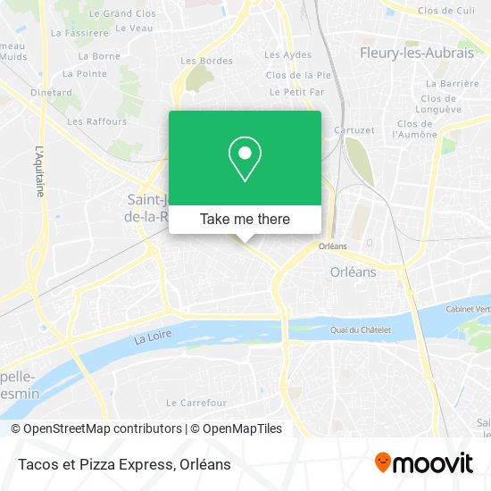 Mapa Tacos et Pizza Express