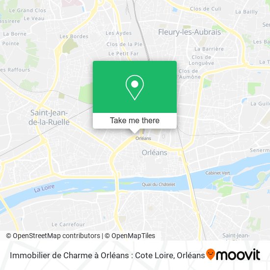 Immobilier de Charme à Orléans : Cote Loire map