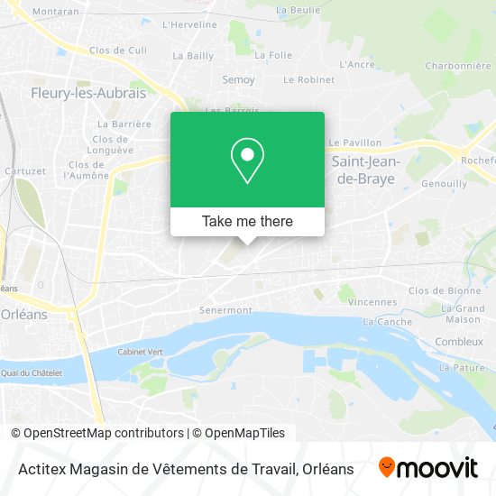 Actitex Magasin de Vêtements de Travail map