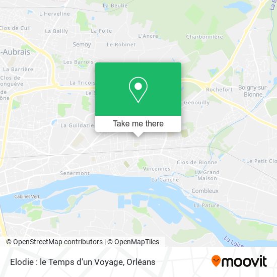 Elodie : le Temps d'un Voyage map