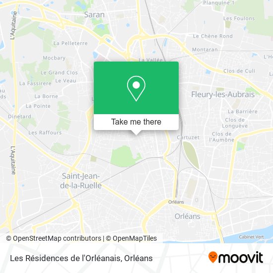 Les Résidences de l'Orléanais map