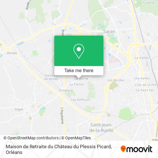 Maison de Retraite du Château du Plessis Picard map