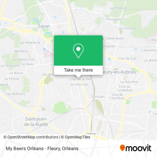 My Beers Orléans - Fleury map