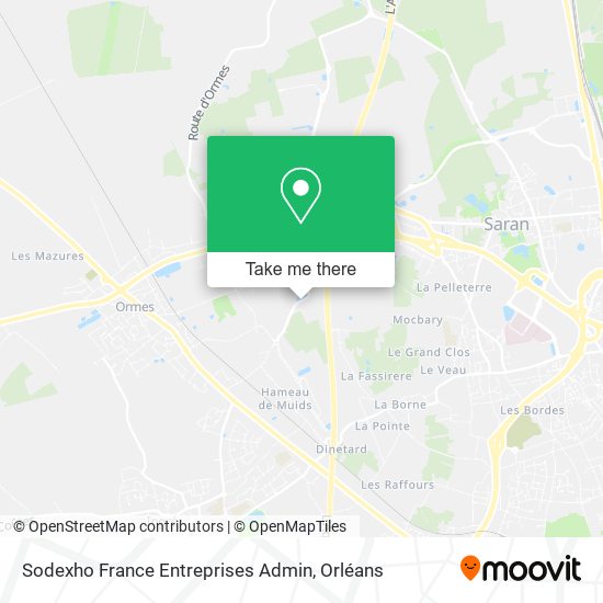 Sodexho France Entreprises Admin map