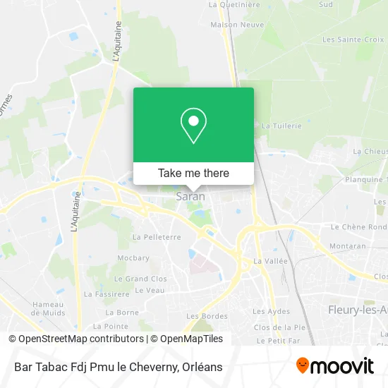Bar Tabac Fdj Pmu le Cheverny map