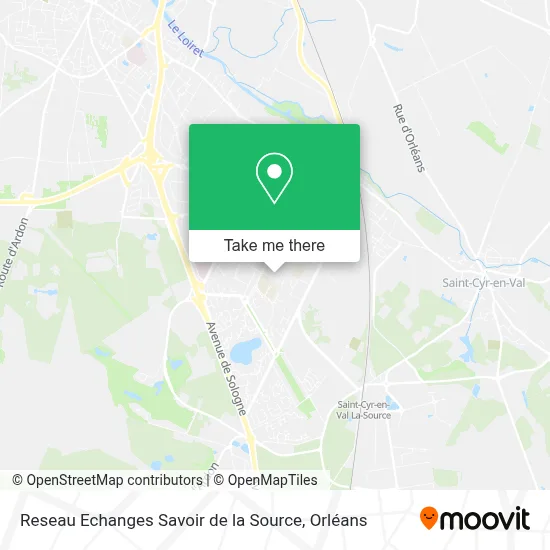 Reseau Echanges Savoir de la Source map