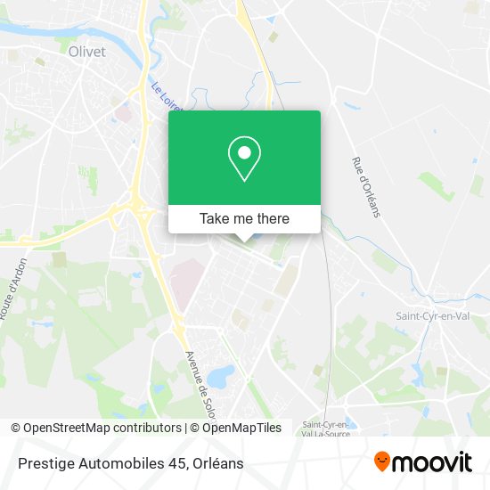 Prestige Automobiles 45 map