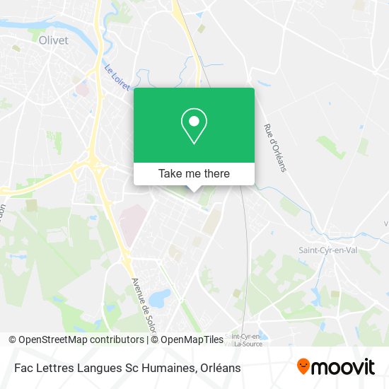 Fac Lettres Langues Sc Humaines map