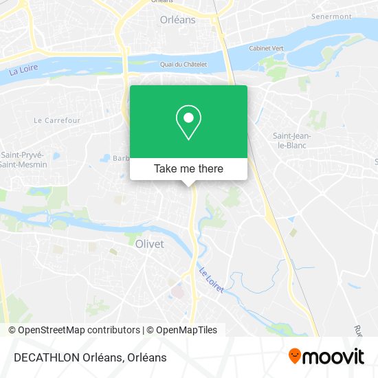 DECATHLON Orléans map