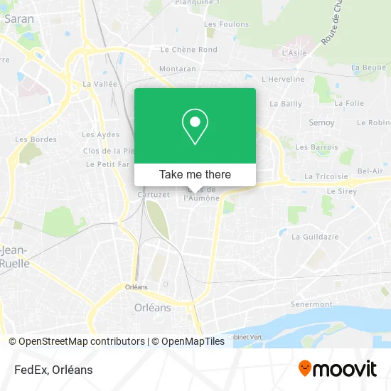 FedEx map