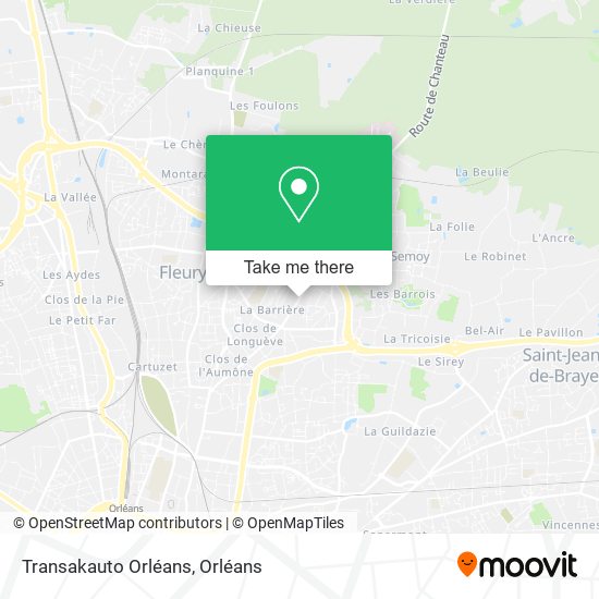 Transakauto Orléans map