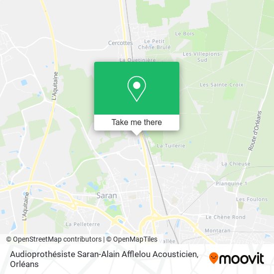 Audioprothésiste Saran-Alain Afflelou Acousticien map