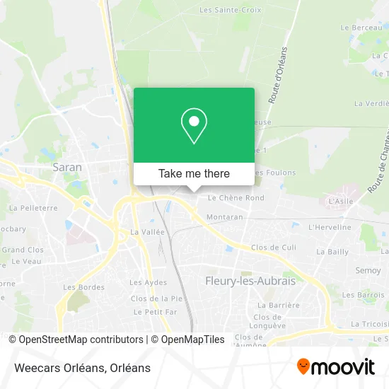 Weecars Orléans map
