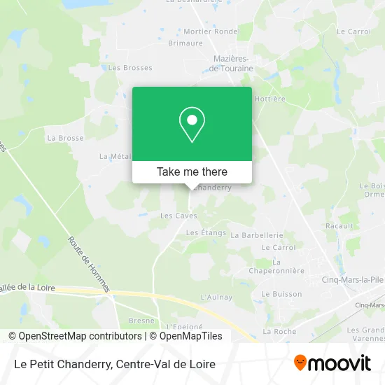 Le Petit Chanderry map