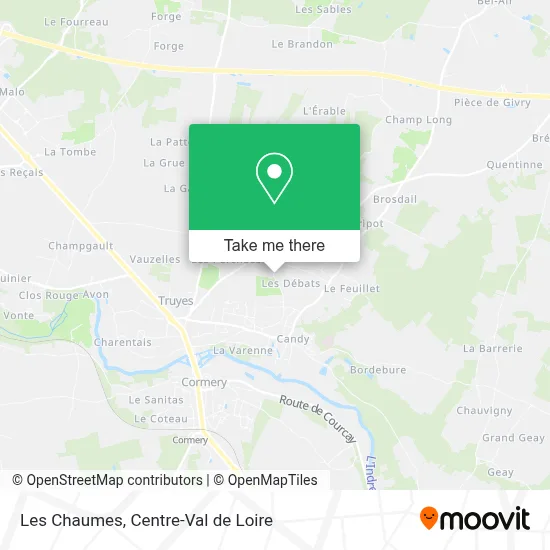 Les Chaumes map