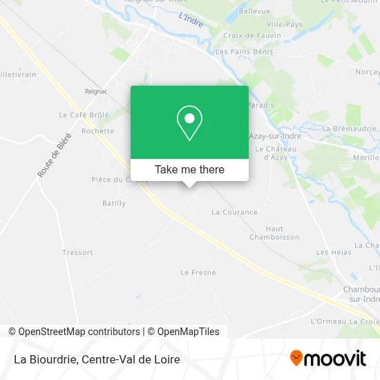La Biourdrie map
