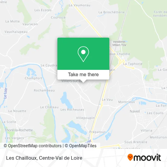 Les Chailloux map