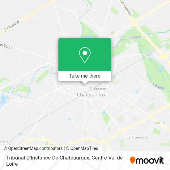 Tribunal D'Instance De Châteauroux map