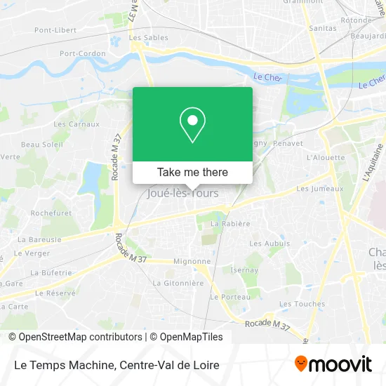 Le Temps Machine map