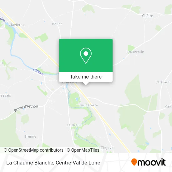 La Chaume Blanche map
