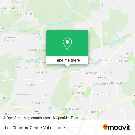 Les Champs map