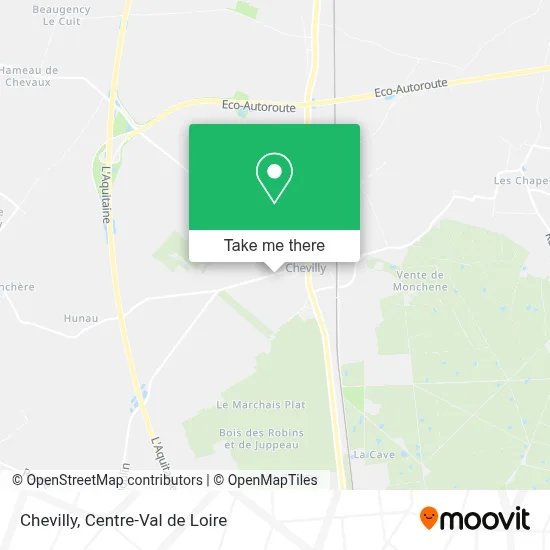 Chevilly map