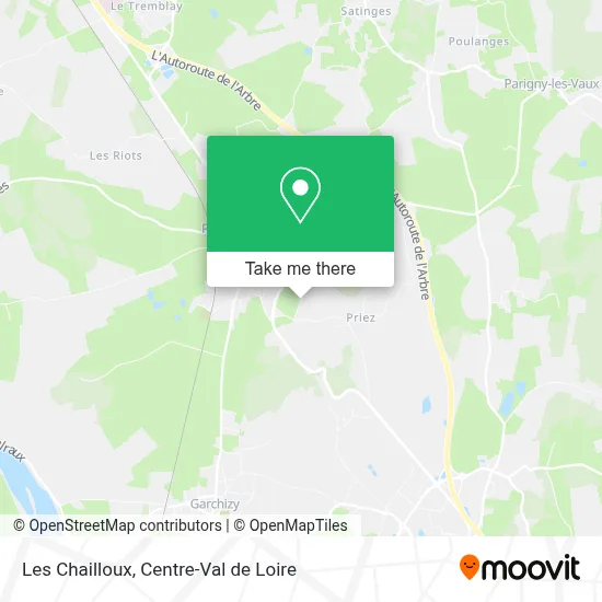 Les Chailloux map
