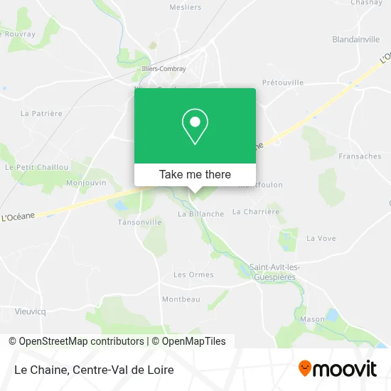 Le Chaine map