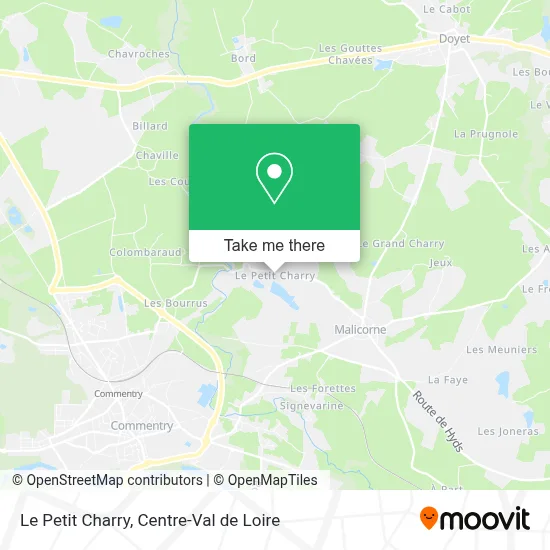 Le Petit Charry map