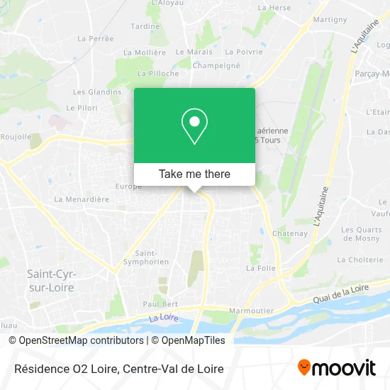 Résidence O2 Loire map