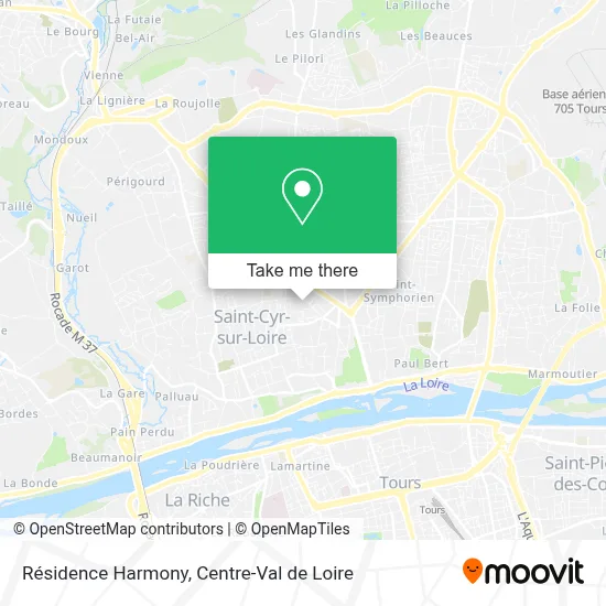 Résidence Harmony map
