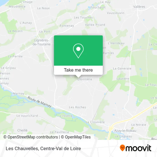 Les Chauvelles map