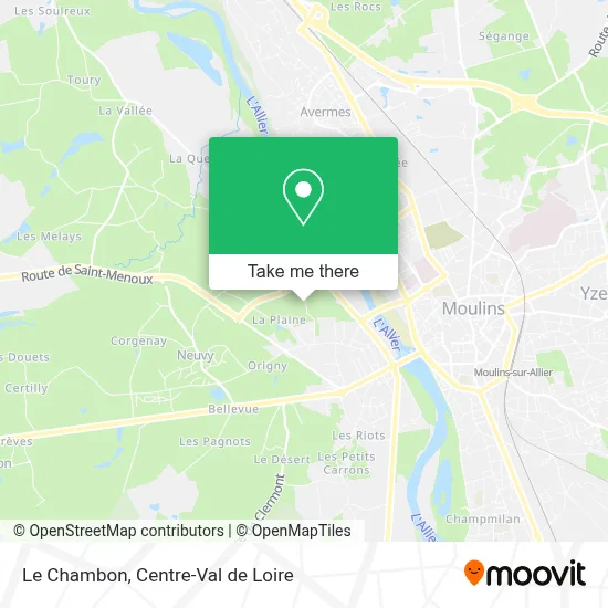 Le Chambon map