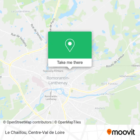 Le Chaillou map
