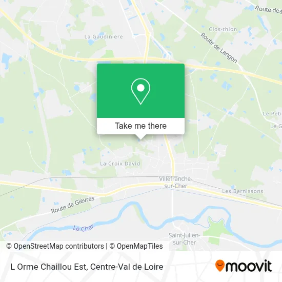 L Orme Chaillou Est map