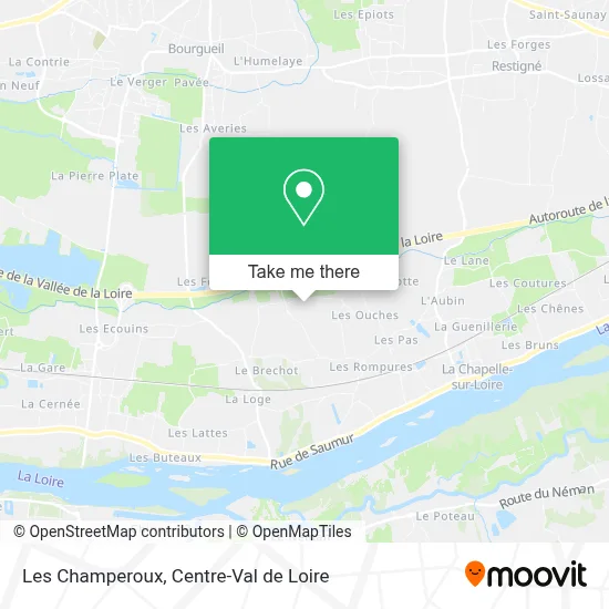 Les Champeroux map