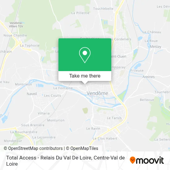 Total Access - Relais Du Val De Loire map