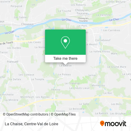 La Chaise map